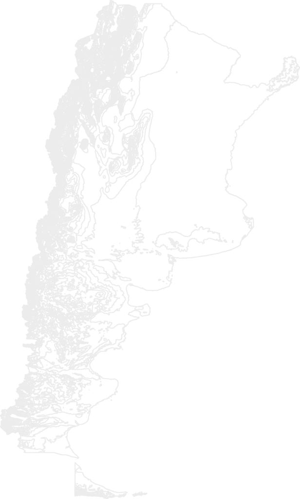 Argentina Contour Map