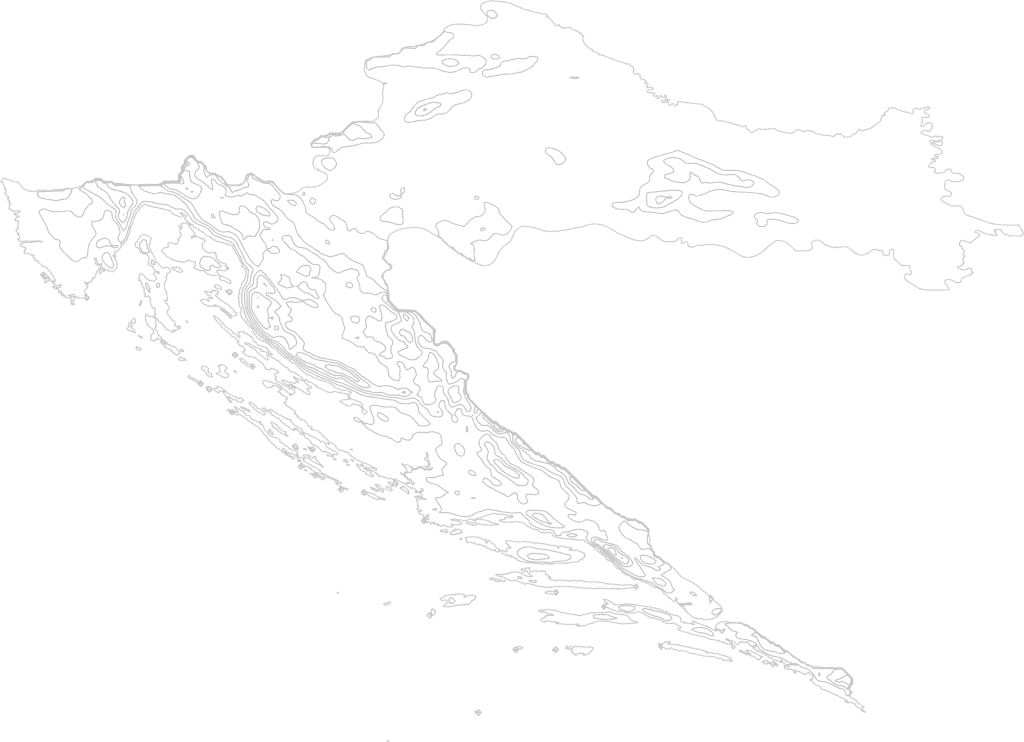 Croatia Contour Map