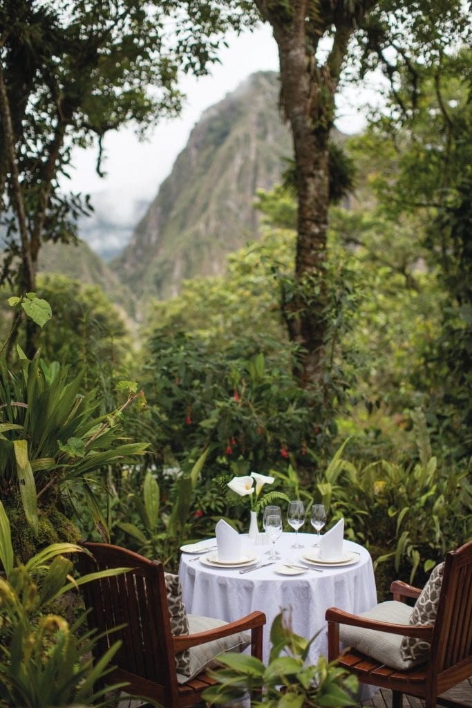 peru patio meal