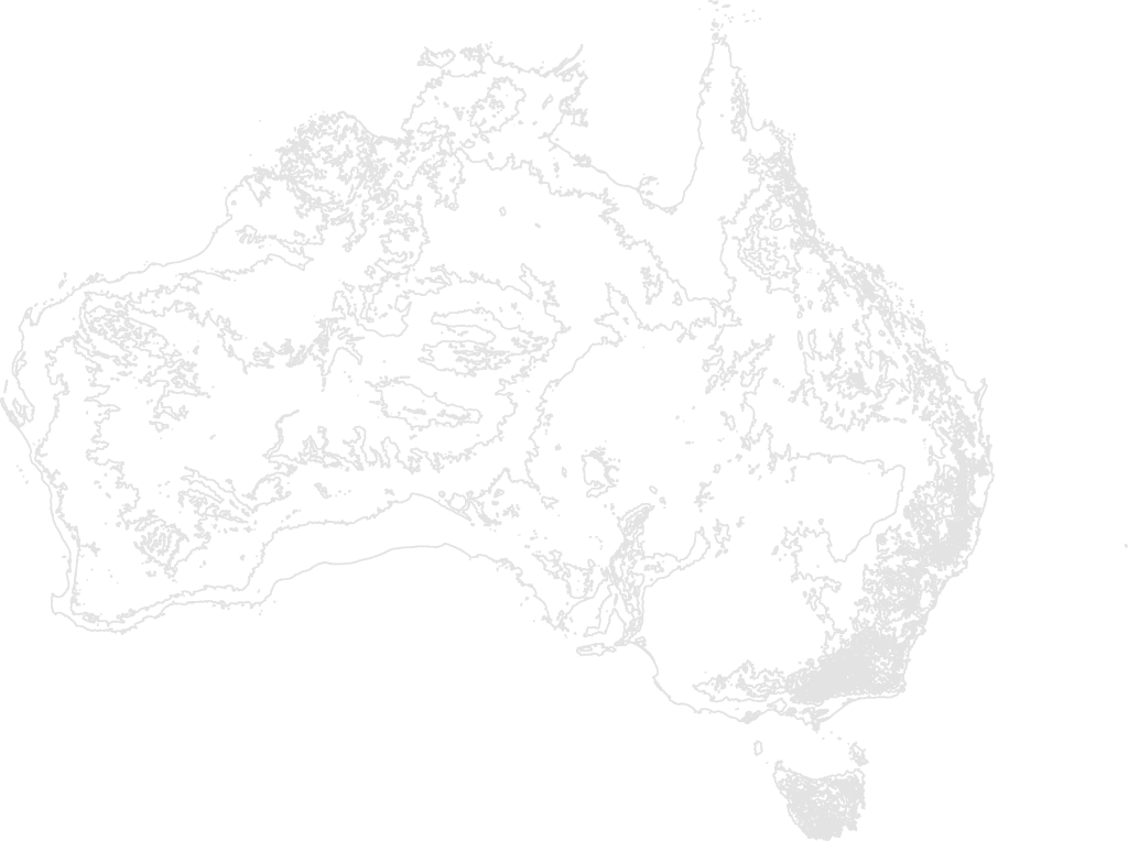 Australia Contour Map