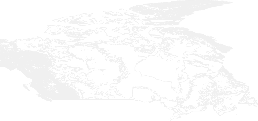 Canada contour map