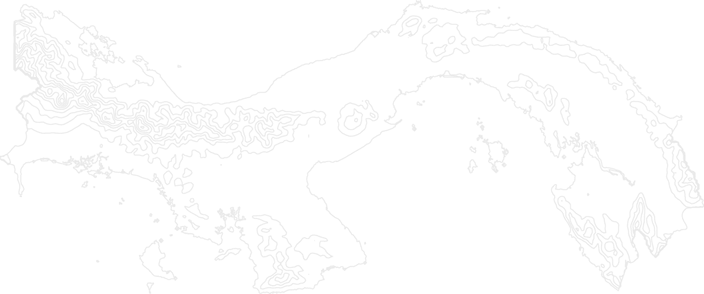 Panama contour map