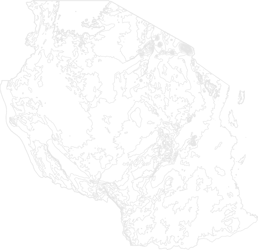 Tanzania Contour Map