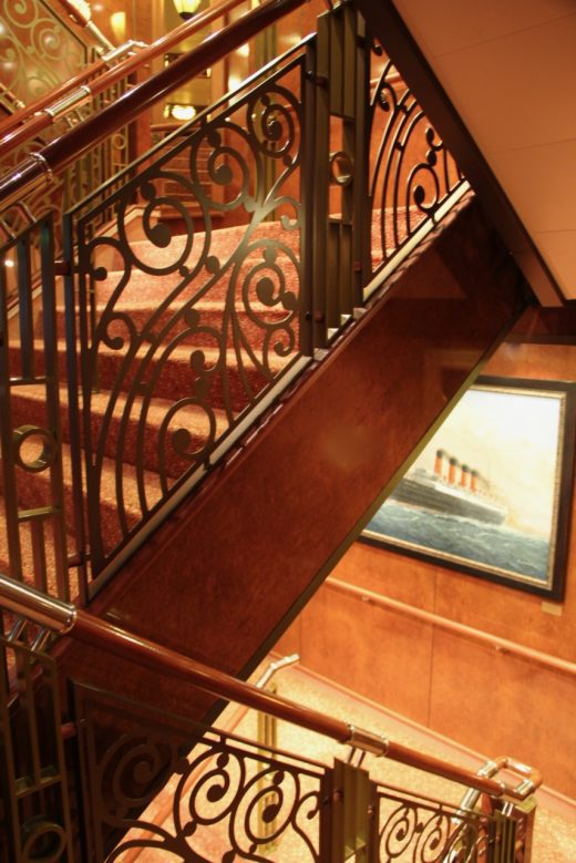 Queen Elizabeth stairwell, Cunard Line