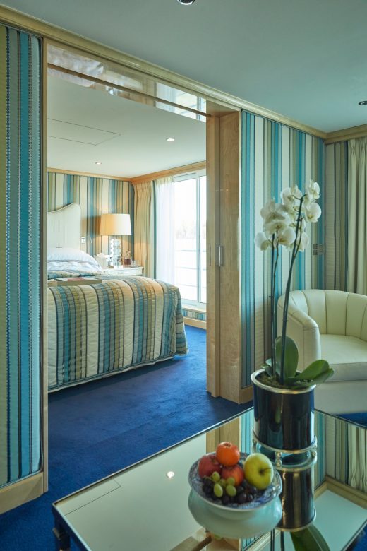 Suite on Uniworld cruise ship