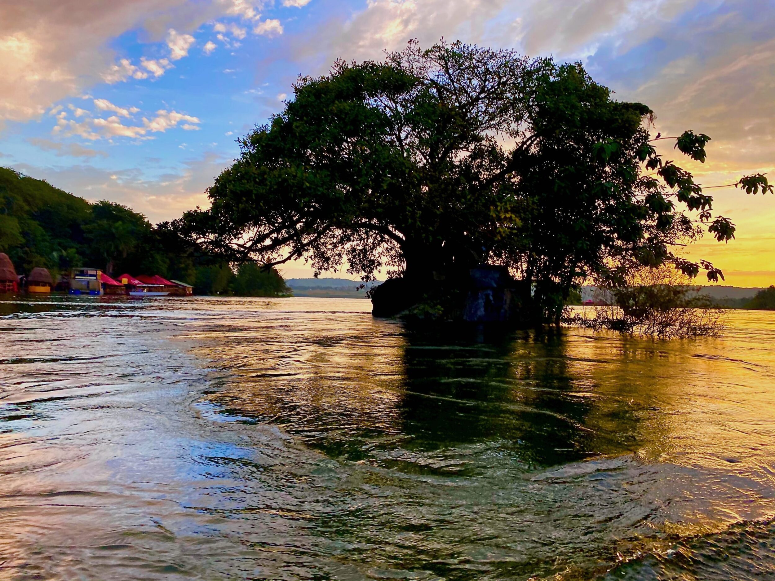 near the Nile's source in Uganda