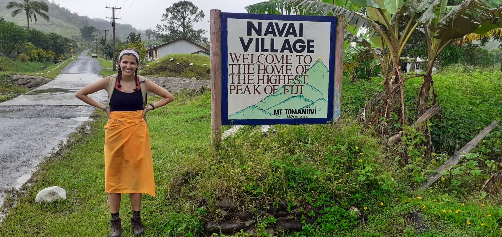 Navai village is the base of mount vicotria in fiji