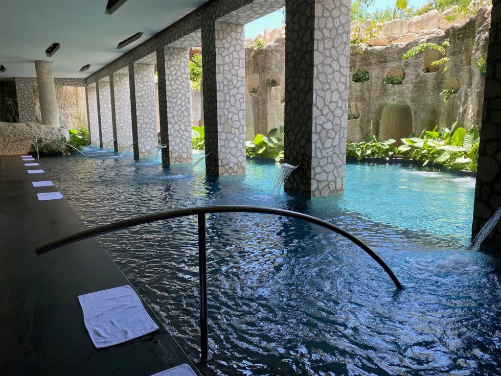 Hydro-therapy pool circuit at Muluk Spa