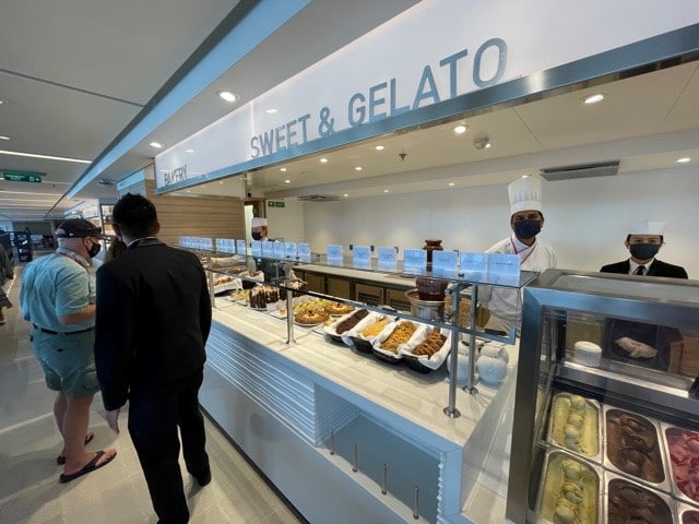 Gelato bar on Viking Cruises