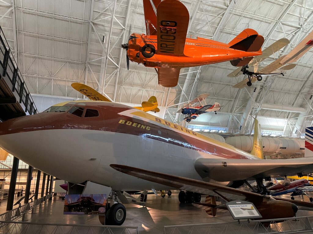 Historic planes at the Udvar Hazy Smithsonian Museum 