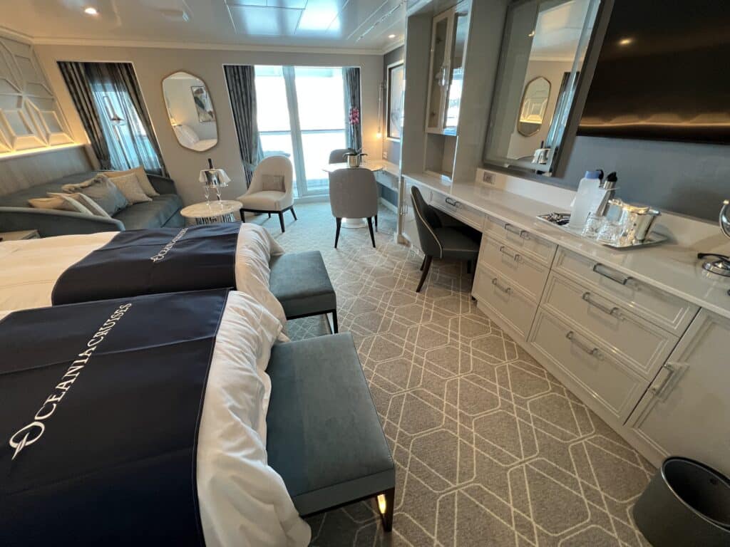 Beautiful staterooms on Oceania Vista